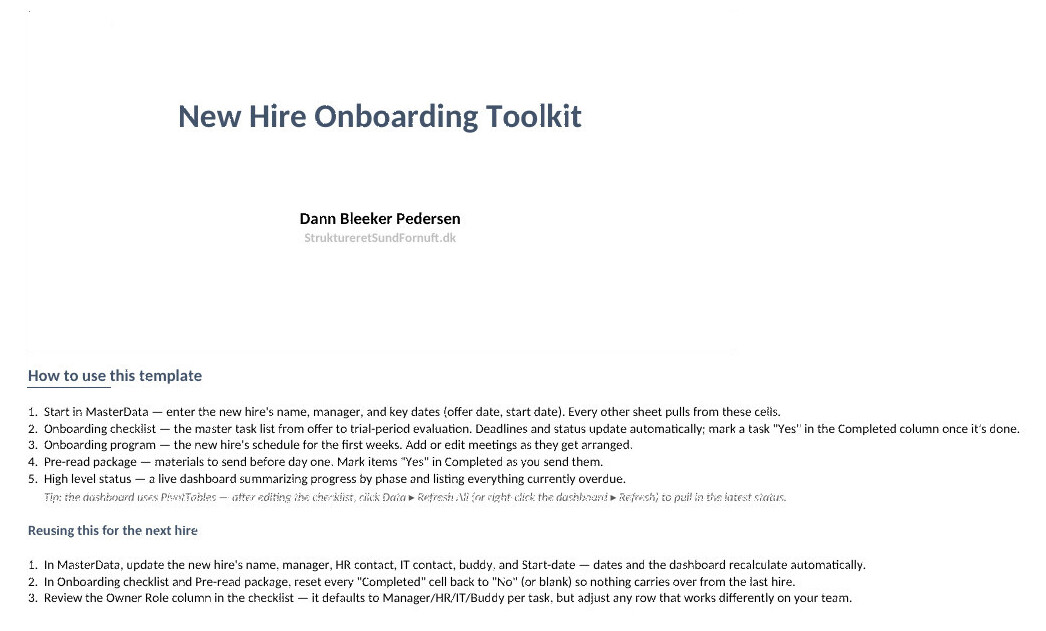 Uddrag fra onboarding-værktøjskassen